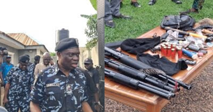 Police Raid Oyo Kidnappers’ Den: Unregistered Toyota Corolla, Weapons, Charms Recovered