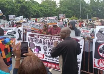 VIDEO:CSOs Urge Senate To Reject FUOYE VC’s Ambassadorial Confirmation Over Sexual Harassment Allegations
