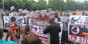 VIDEO:CSOs Urge Senate To Reject FUOYE VC’s Ambassadorial Confirmation Over Sexual Harassment Allegations