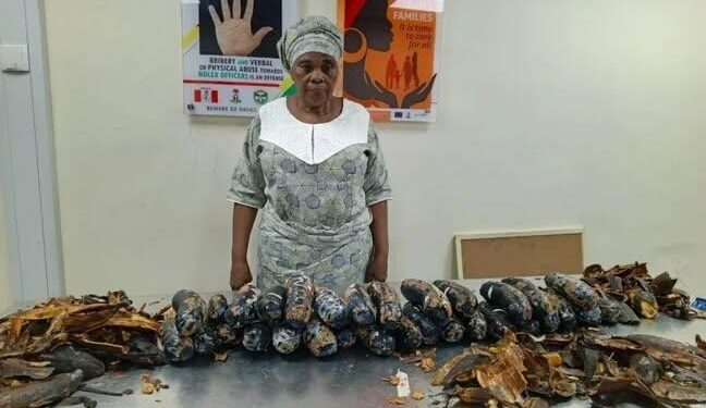 NDLEA arrests UK-based grandma with Cocaine hidden in plantain peels