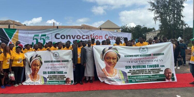 Renewed Hope Group congratulates First Lady on UNN honorary doctorate degree