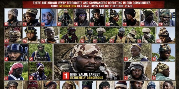 Army declares 38 ISWAP leaders wanted, offers financial reward for top commander