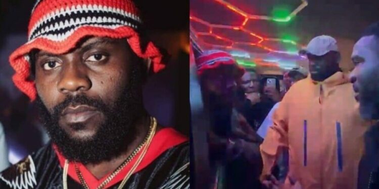 Odumodublvck challenges police arrest attempt at Lagos nightclub