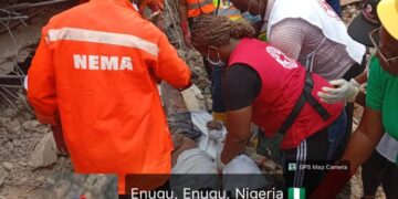 Enugu building collapsed: NEMA  coordinates rescue  operation , recovers one life