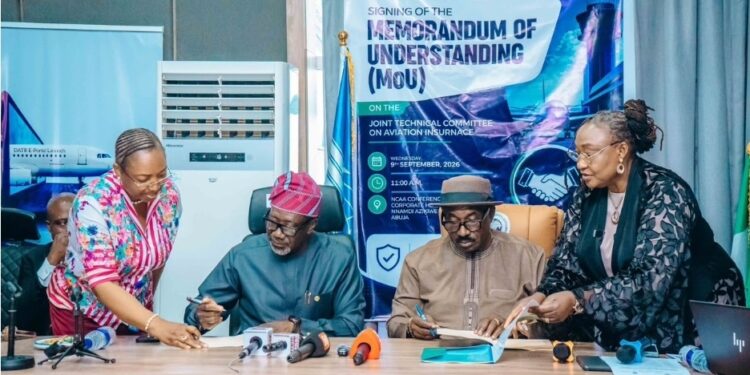 NCAA, NAICOM sign MoU to strengthen aviation insurance compliance